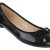 Damen-Schuhe Ballerinas | elegante Slipper mit Schleife in Schwarz und Größe 39 | Schuhcity24 | Loafers in Glanz Leder-Optik