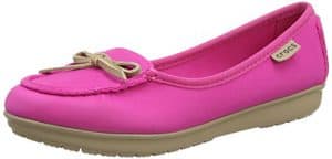 Crocs Wrap Colorlite Ballet Flat W, Damen Mary Jane Halbschuhe Pink Pink (Candy Pink/Tumbleweed) 41